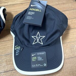 New! Vanderbilt University, Nike featherlight , Aerobill baseball caps (one sz)